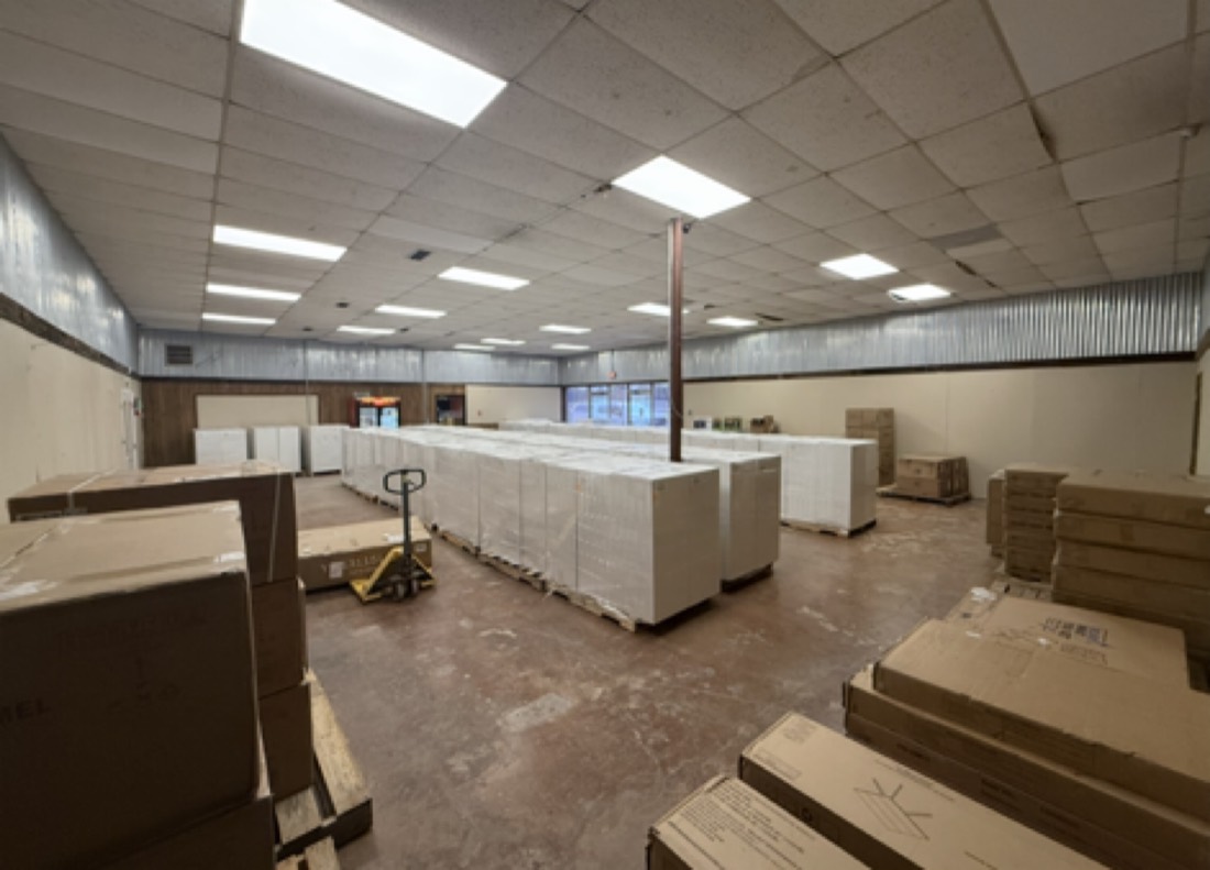 Warehouse we built out