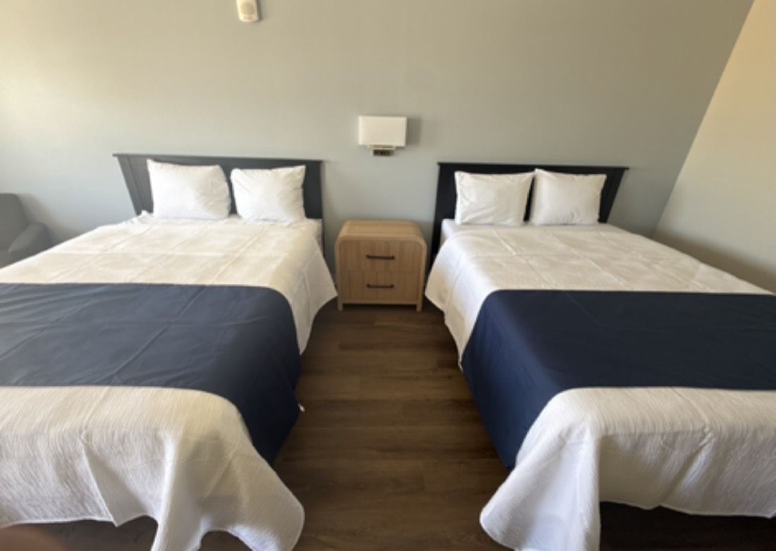 Finished double-queen room