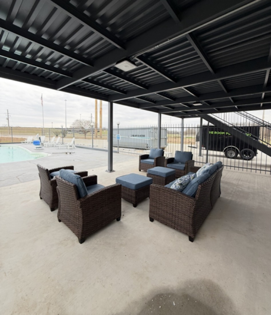 Pool and patio area