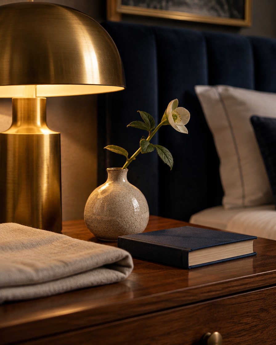 Styled luxury interior detail