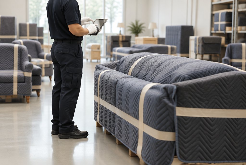 White-glove receiving and inspection in a clean warehouse
